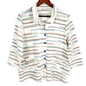 Habitat Multicolor Striped Blouse